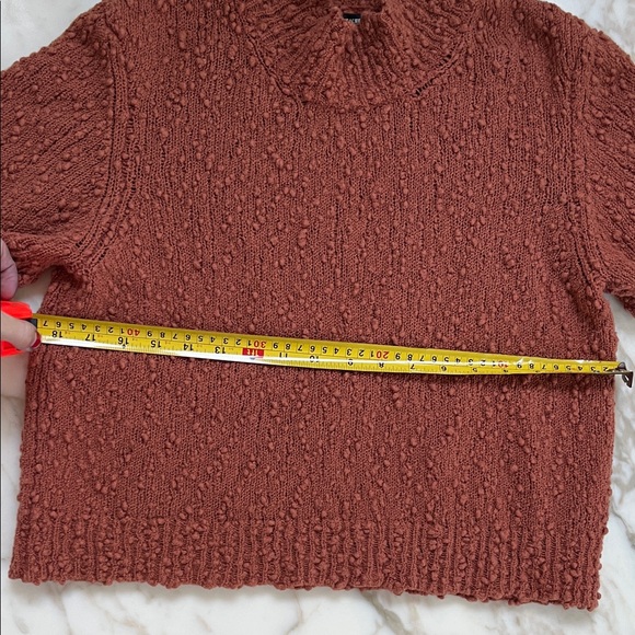 Rachel Comey rust brown wool short-sleeve turtle neck - Picture 5 of 6